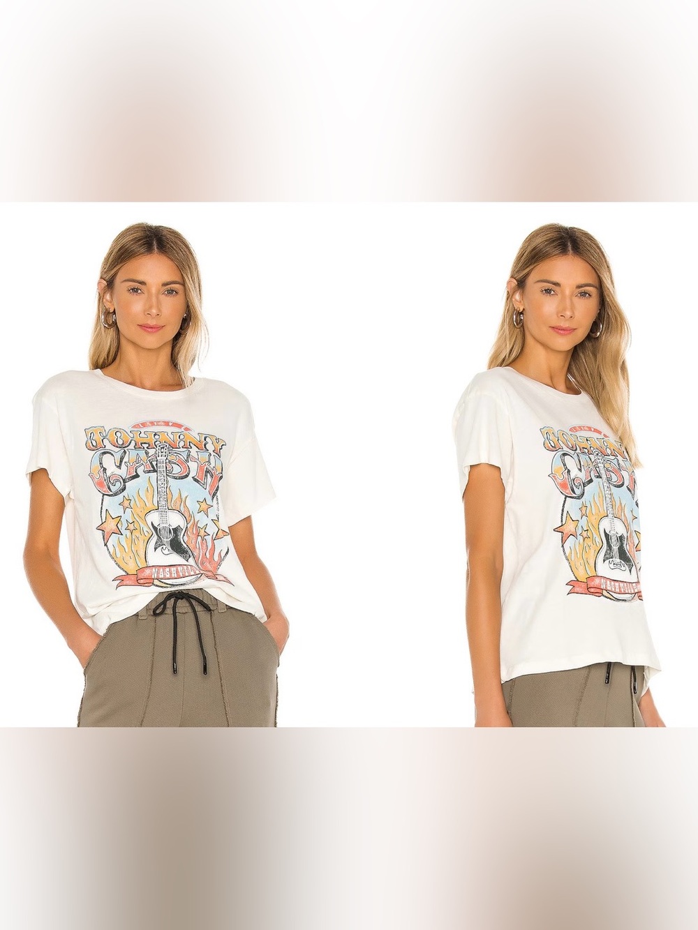 Daydreamer Johnny Cash Nashville Vintage Stone Tee - Picture 6 of 6